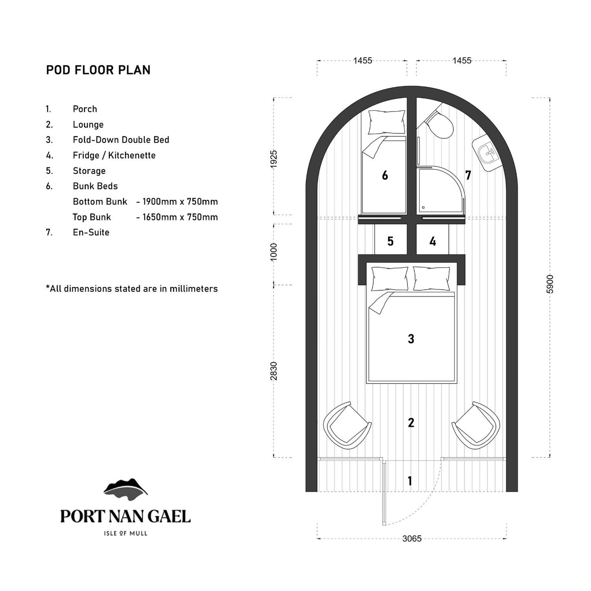 Port Nan Gael Pods Villa Pennyghael Екстериор снимка